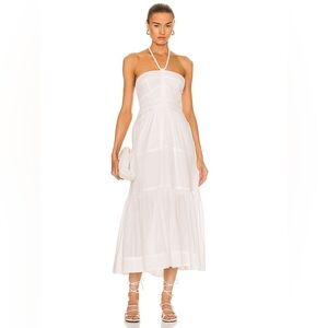 A.L.C. white Adelle halter dress